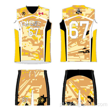 Custom novo design juvenil jersey uniforme